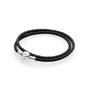 PANDORA 590745CBK-D2 браслет кожаный