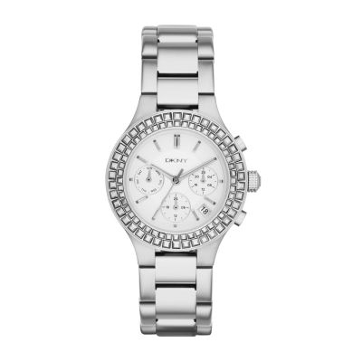 DKNY CHAMBERS GLITZ CHRONO WATCH