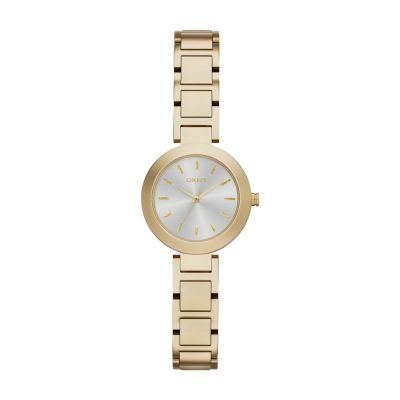 DKNY STANHOPE GOLD-TONE BRACELET WATCH