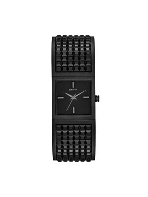 DKNY BRYANT PARK BLACK WIDE BANGLE WATCH