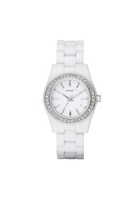 DKNY CHAMBERS PLASTIC WATCH WITH GLITZ