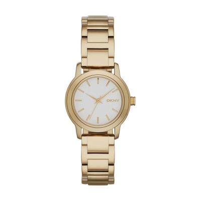 DKNY TOMPKINS GOLD-TONE WATCH