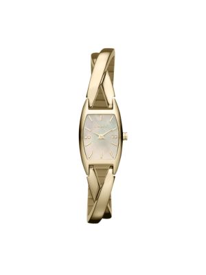 DKNY CROSBY POLISHED GOLD-TONE BRACELET WATCH