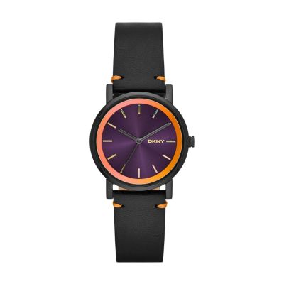 DKNY SOHO PURPLE HOLOGRAPHIC DIAL WATCH