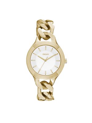 DKNY Chambers Large Gold-Tone Link Watch
