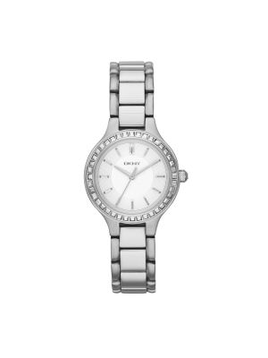 DKNY Chambers Stainless Steel Watch with Glitz