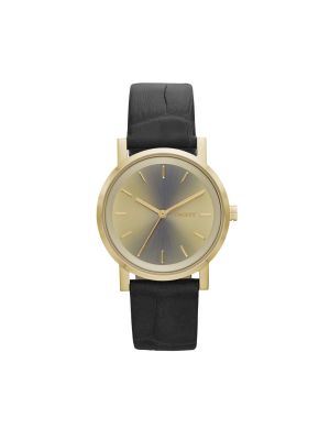 DKNY SOHO GREY EMBOSSED LEATHER WATCH